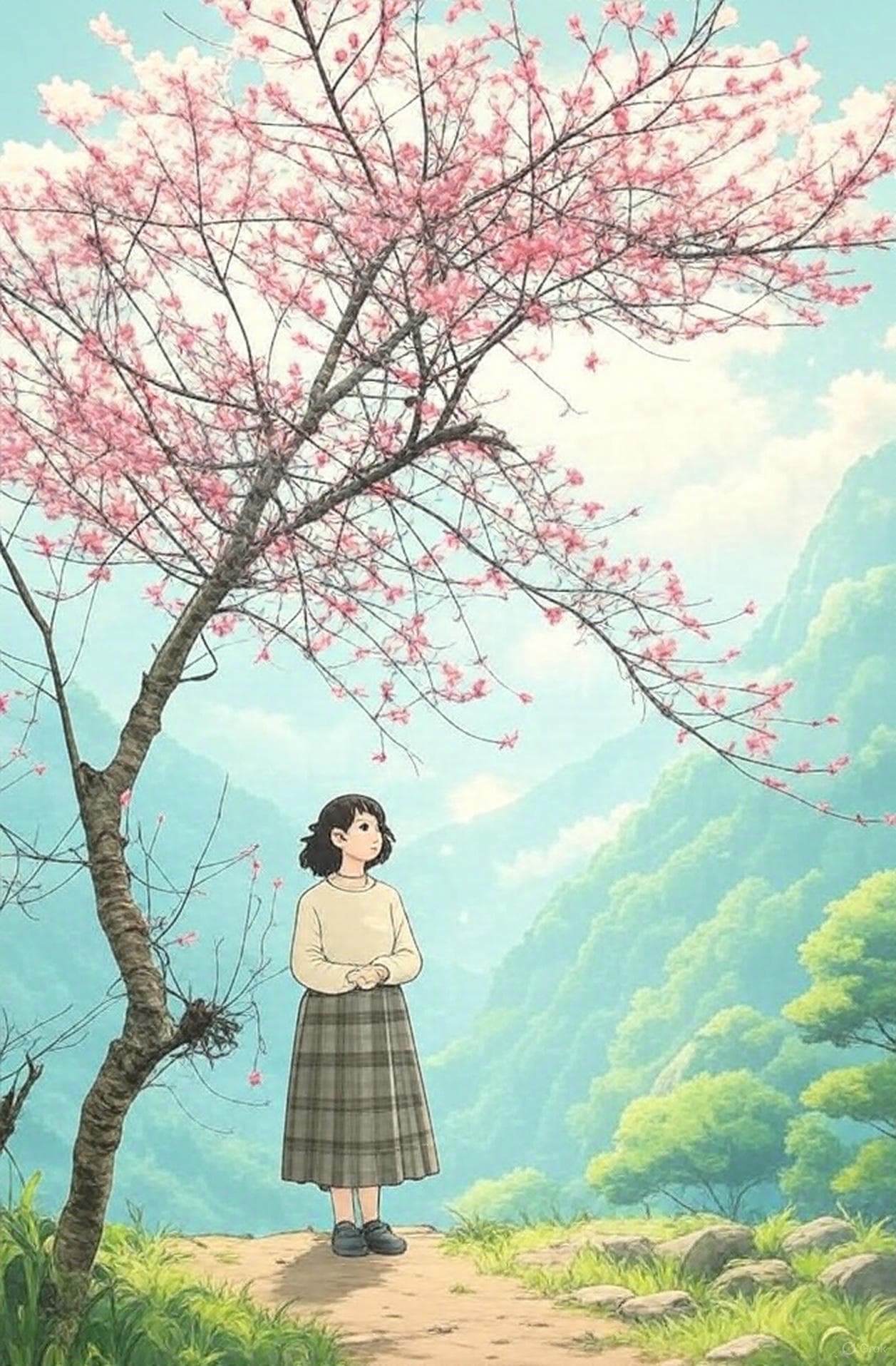 Photo transformed into Ghibli style